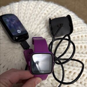Fitbit Violet Smartwatch with Black Accessories